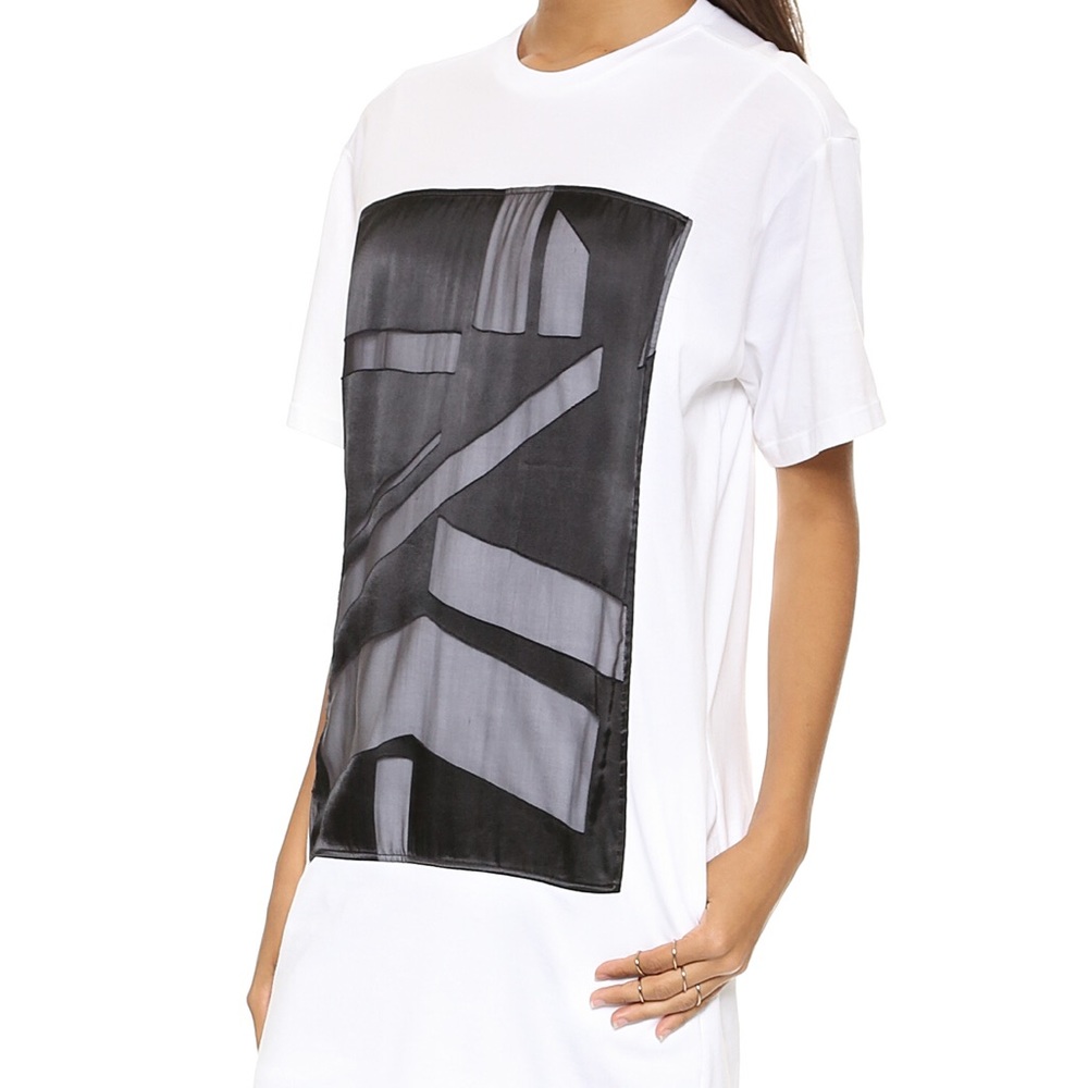 Helmut Lang Abstract T-Shirt Dress